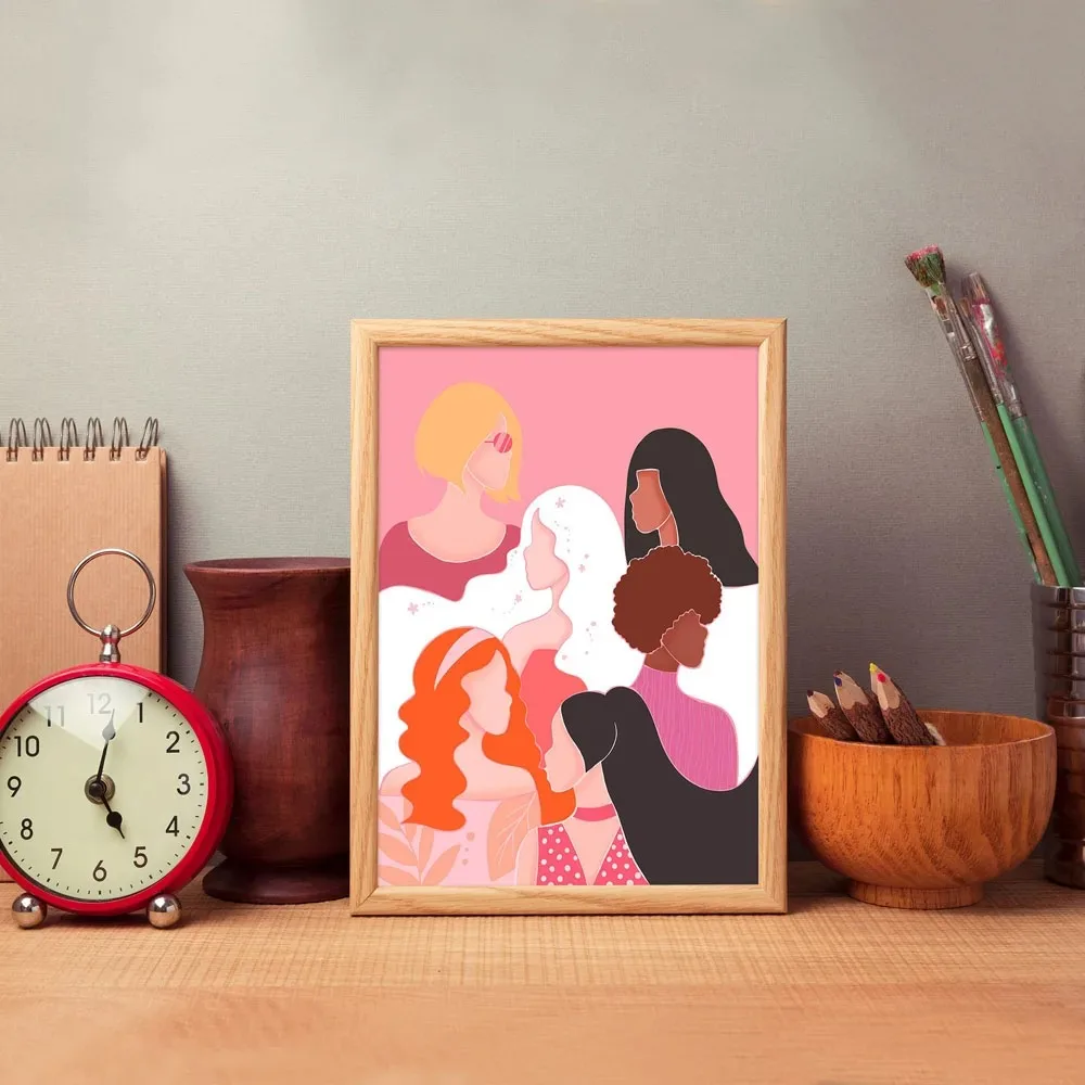 Abstract Feminist Color Letter - Home Decor Y2K ulasan dan harga