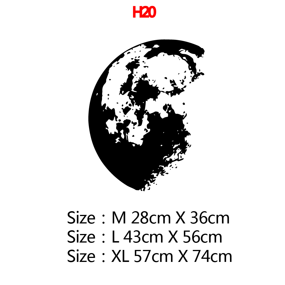 Outer Space Moon Wall Sticker  - Home Decor Y2K ulasan dan harga