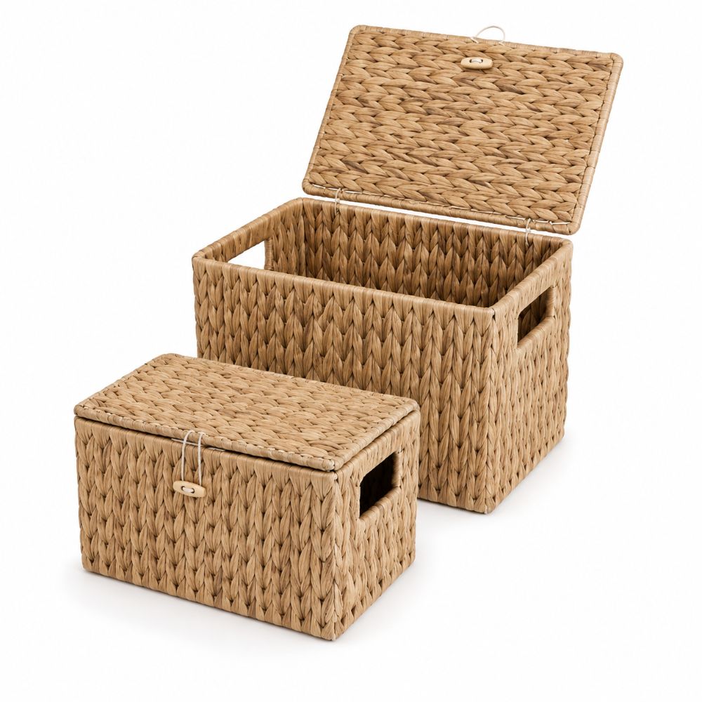 Water Hyacinth Wicker Storage  - Rattan Plant Basket ulasan dan harga