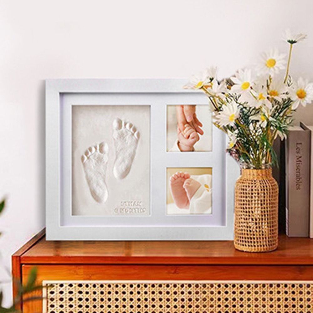 Imprint Clay Baby Hand and Foo - Bamboo Photo Frame ulasan dan harga