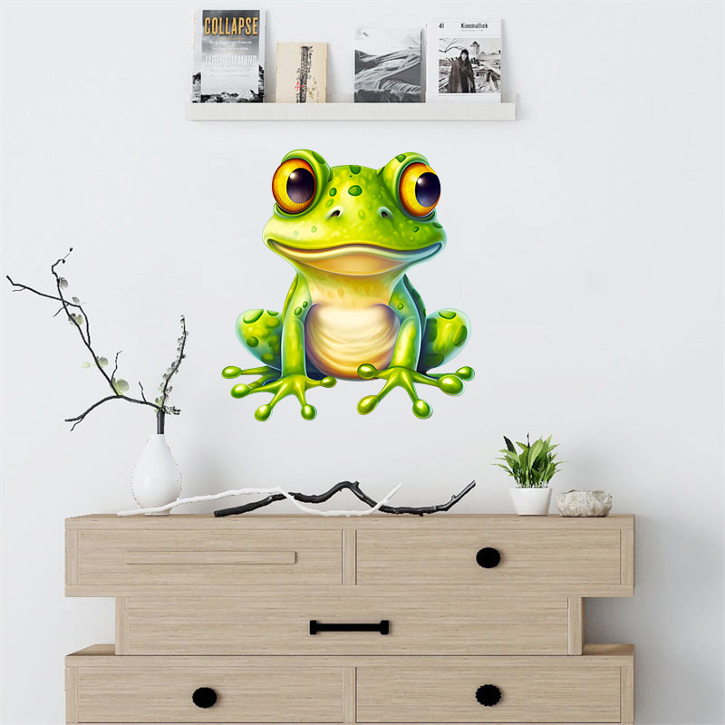 M728 Cute Rainbow Frog Wall St - Home Decor Y2K ulasan dan harga